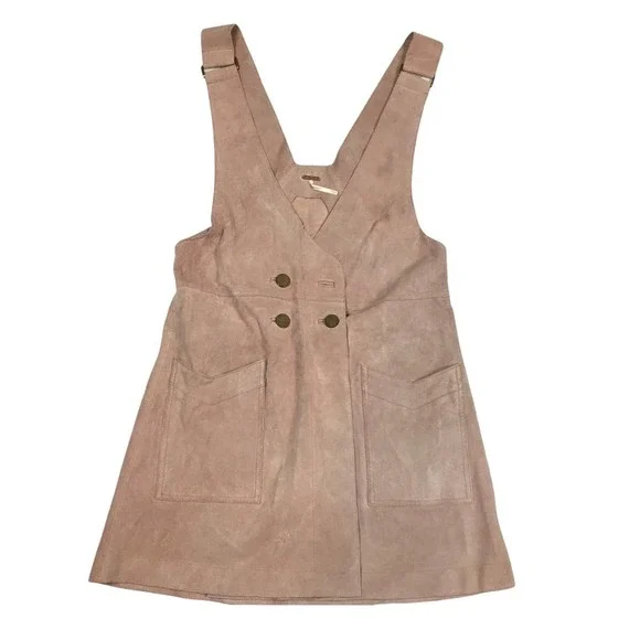 brown leather pinafore dress Burgundy Textured Midi Dress main image 1